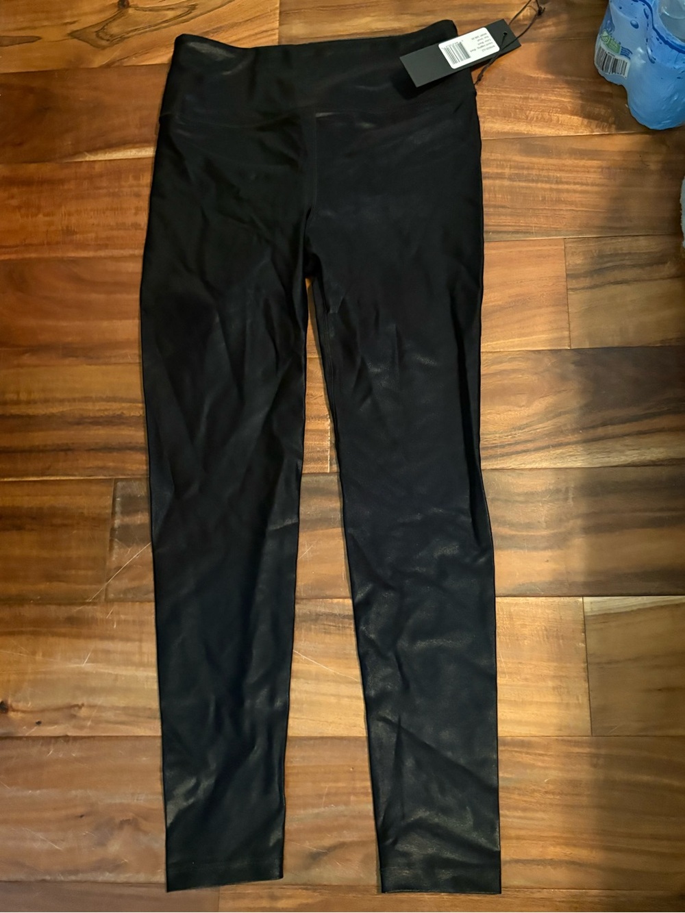 NWT Noli‎ Liquid Legging Black Faux Leather Shine Leggings S (1342)